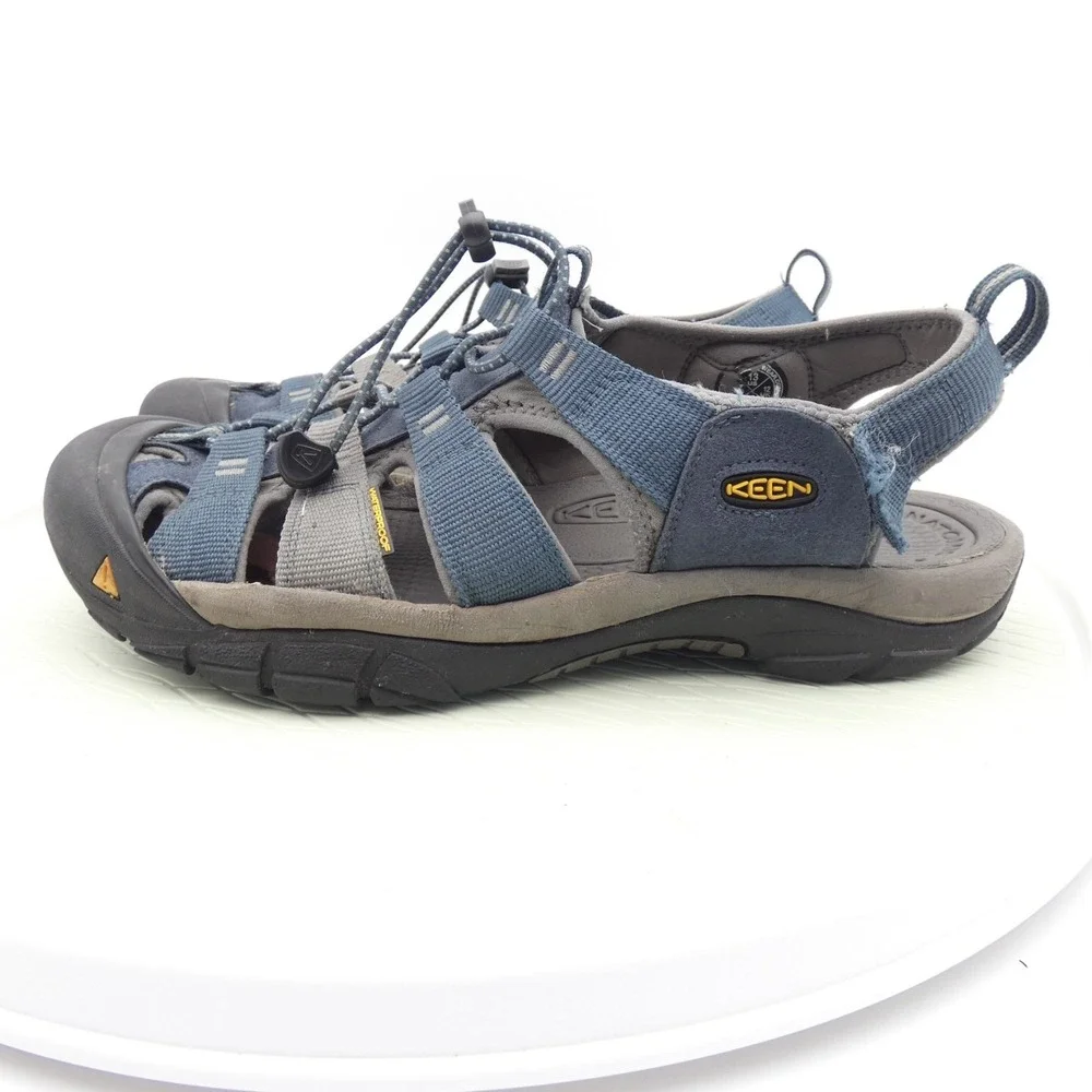 Keen Newport H2 Mens US 13 Hiking Sandals Blue Black Slingback Slip On Shoes